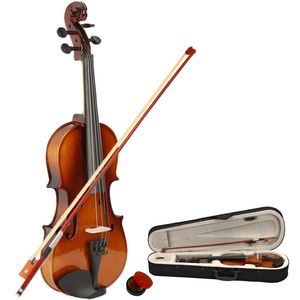 Custodia per violino acustico in legno con fondo e fianchi in acero - Product Image 1
