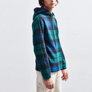 Sweat à capuche polaire à carreaux Boggner personnalisé pour homme – Chaud, thermique, coupe-vent, idéal pour le ski et le snowboard en extérieur - Product Image 2