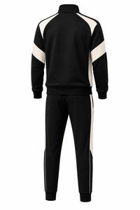 Ensemble de survêtements pour hommes de qualité supérieure, couleur unie, avec cordon de serrage, écologiques, respirants, en polaire, sportifs, pour l'entraînement, la course à pied - Product Image 4