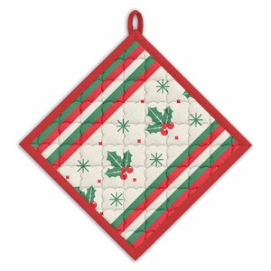Porte-ustensiles 100% coton, motif de Noël imprimé, taille et logo personnalisés, porte-ustensiles pour Noël - Product Image 2