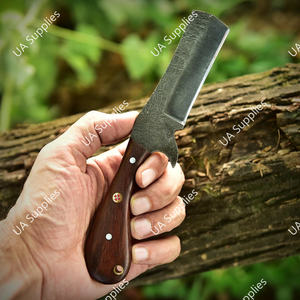 มีดคาวบอยคุณภาพสูง เหล็กคาร์บอน 1095 แบบฟูลแทง ด้ามไม้พะยูง พร้อมปลอกแบบแพนเค้ก ราคาขายส่ง - Product Image 4