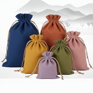 Reusable Cotton <b>Canvas</b> Packaging Pouches Potli for Packing Jewelry Cosmetics Apparel and Gift Packaging Needs - Product Image 1