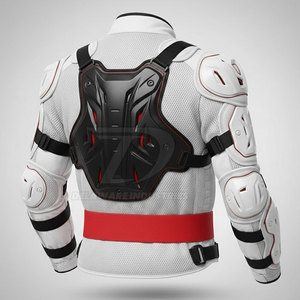 Veste de protection pour moto de qualité supérieure pour hommes, avec matière respirante, doublure douce et zones de sécurité haute résistance. - Product Image 2