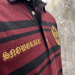 เสื้อโปโลแขนยาวลายทางสำหรับผู้ชาย ปักโลโก้ ทรงปกติ ผ้าฝ้ายสำหรับทุกฤดูกาล - Product Image 6