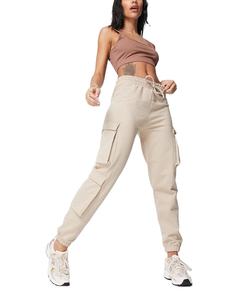 Wholesale Drawstring Track <b>Pants</b> Streetwear Sweatpants Solid Color Dyed Cotton Fleece Color Block Trousers Women's Sweatpants - Product Image 3