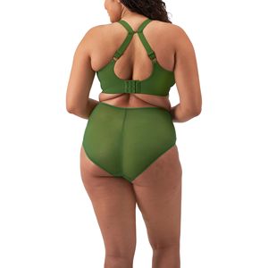Women's Green Mesh <b>Strapless</b> Yoga Sports Bra Sublimation Printed Crystal Decoration Removable Pads Medium Support Breathable - Product Image 6