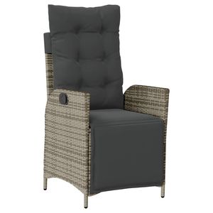 5 Piece Gray Poly Rattan Patio Dining <b>Set</b> with Cushions <b>Garden</b> <b>Sets</b> - Product Image 3
