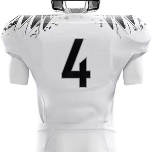 Uniforme de Fútbol Americano Personalizado, 100% Poliéster, Diseño de Ropa Deportiva para Equipos, Venta Caliente, Personaliza el Tuyo con Mangas Cortas - Product Image 2