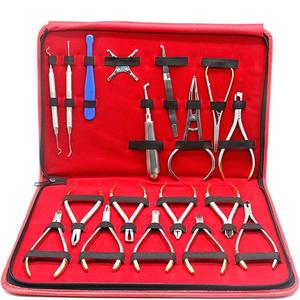 Juego de 18 Herramientas Manuales de Ortodoncia Dental, Alicates de Ortodoncia de Acero Inoxidable, Instrumentos para Alambres de Ortodoncia, Kit de Dentista Autoclavable - Product Image 2