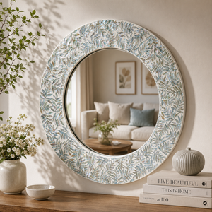 Espejo de Pared de Madera Hecho a Mano, Ecológico, para Bodas y Cumpleaños, Diseño Tradicional Personalizable, Buen Precio, Decoración de Pared Natural - Product Image 6