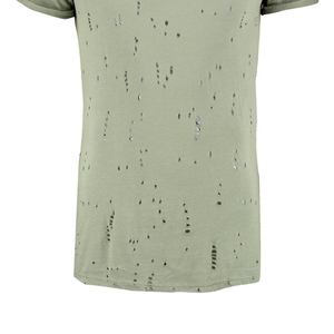 Camiseta de Hombre con Efecto Desgastado, Lavado Ácido, Cuello Redondo, Manga Corta, Verano, Moda Casual, Transpirable, Secado Rápido, al Mejor Precio al por Mayor - Product Image 6