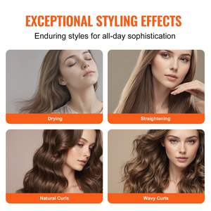 Styler à air chaud ionique haute vitesse 4 en 1 110 000 tr/min, sèche-cheveux à 3 brosses, 1 buse, boucleur, volumisant, coiffage des cheveux - Product Image 3