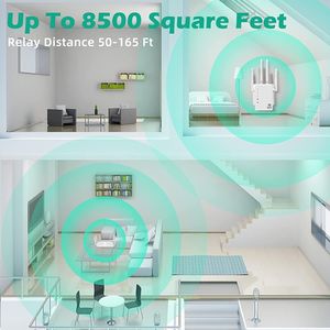 Extensor de rango WiFi y amplificador de Internet, enrutador de red de hogar inteligente, repetidor de señal inalámbrico - Product Image 6