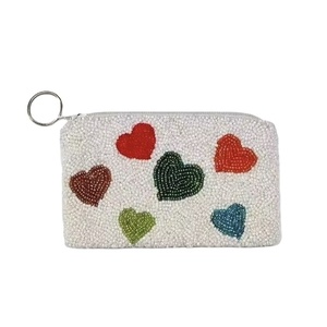 Handmade Beaded Coin Purse with Embroidery Wholesale beaded coin purses with intricate handmade patterns - Product Image 1