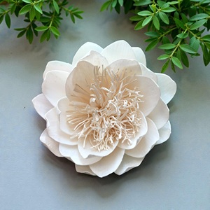 Flores de Madera Sola VADEE VDXXX-037, Flores de Madera Sola Saika Hechas a Mano, 8-8.5 CM, Varilla de Fibra Vegetal de Sesbania, Aromaterapia - Product Image 2