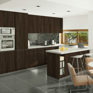 JY Project Customized Modern Luxury Kitchen <b>Cabinet</b> Full Set Small Design <b>Wall</b> Hanging PVC Panel Vietnam Factory - Product Image 2