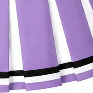 Jupe plissée lavande personnalisée pour femmes, tenue de danse athlétique, uniforme de compétition, vêtements de performance pour équipe - Product Image 5