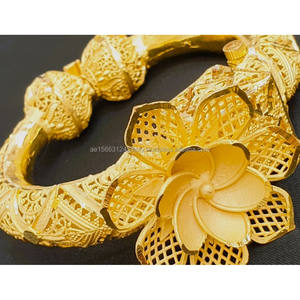 DUBAI 24KT GOLD PLATED KADA BANGLES SCREW TYPE 4GRM CRAFTED WITH UNIQNESS the STYLISH WOMENS CHOICE - Product Image 5
