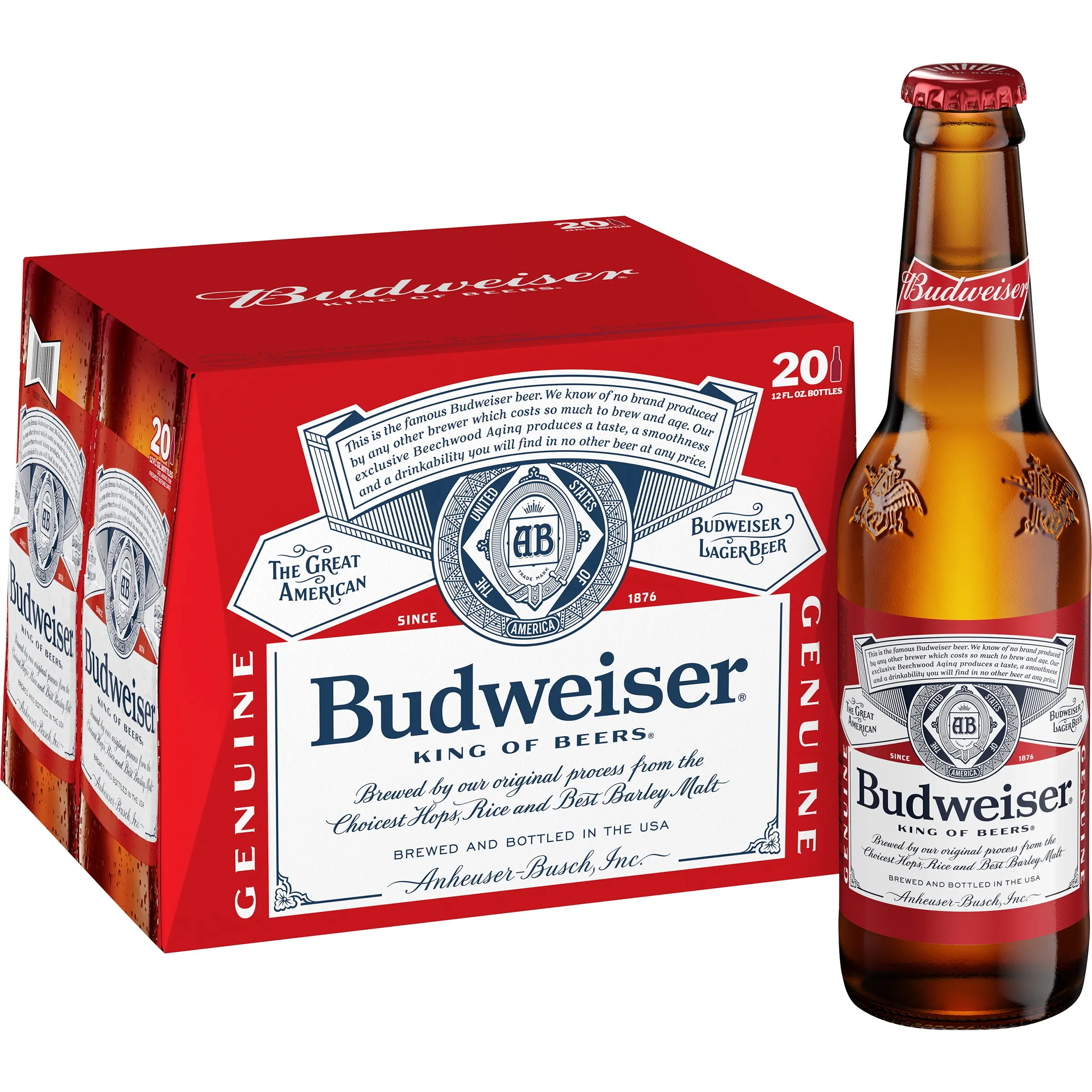 Budweiser Beer-Chai Và Lon/Lon Bia/Bia Mỹ!