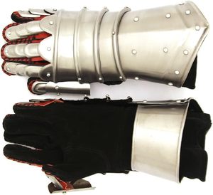 Guantes de Caballero Medievales de Metal de Primera Calidad de Fabricante Confiable con Correas de Muñeca Ajustables para un Disfraz Histórico Auténtico - Product Image 5