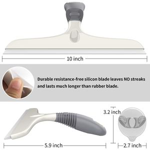 Tergivetro Multiuso Resistente con Ventosa e Spatola in Silicone per Vetri, Porte Doccia e Auto - Product Image 2