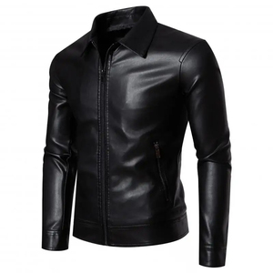Casual Wear Men Leather <b>Jacket</b> Streetwear New Fashion Comfortable Men Leather <b>jacket</b> for men - Product Image 6