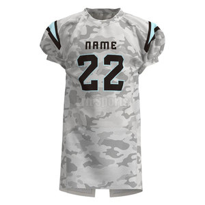 Uniforme de football américain respirant et léger, fabriqué en tissu 100 % polyester pour une absorption optimale pendant les matchs - Product Image 2