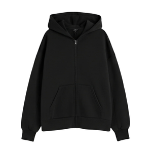 Sweat à capuche unisexe en molleton épais 280g, personnalisable avec impression en silicone en relief, en coton et polyester, coupe oversize - Product Image 1