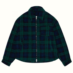 Custom Bulk <b>Mens</b> High Quality Brushed Cotton Plaid Hooded <b>Flannel</b> Streetwear Winter <b>Jacket</b> Eco-Friendly Heavyweight Thermal - Product Image 3