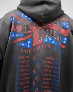 Sweat-shirt à capuche graphique pour homme en molleton de coton avec impression personnalisée effet délavé, style streetwear, fabricant, fournisseur, OEM - Product Image 4