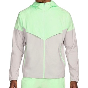 Chaqueta ligera para correr con revestimiento de silicona para hombre, chaqueta repelente al agua para correr, chaqueta de entrenamiento para hombre, cortavientos - Product Image 1