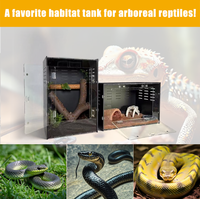 Cage à reptiles détachable en PVC empilable avec porte en acrylique transparente, directement de l'usine, pour professionnels des animaleries