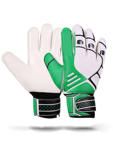 Football Goalkeeper Gloves Unisex Full Finger PU Leather Silicone Printing Non <b>Slip</b> Breathable Adjustable Wrist Strap Hook Loop - Product Image 2