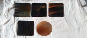 Wholesale Price India Horn <b>Coasters</b> Handmade Best Quality Antique Buffalo Horn <b>coaster</b> Kitchenware Sublimation Gradient <b>Cork</b> - Product Image 2