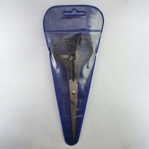 Left-Handed Barber Shears with Sharp Stainless Steel Blade and Bevel <b>Edge</b> <b>Plastic</b> Handle Scissors - Product Image 5