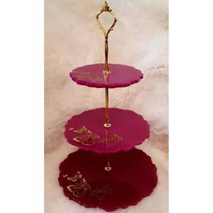 Exhibidores de Postres de Lujo, Soporte para Tartas de Resina, Vajilla y Decoración de Mesa para Fiestas - Product Image 2
