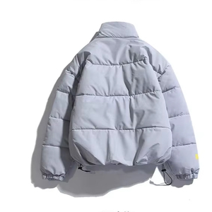 Chaquetas de Invierno para Hombre, Casuales, con Cuello Alto, Talla Grande, Impermeables, Resistentes al Viento, con Forro de Lana, Cierre de Cremallera, Estilo Bomber, OEM - Product Image 5