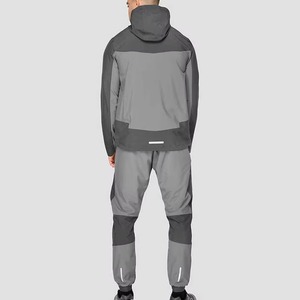 New Custom Logo Zip up Design Color Block Fashion Streetwear <b>Windbreaker</b> Set Men <b>Women</b> Winter Hooded <b>Windbreaker</b> Wholesale - Product Image 4