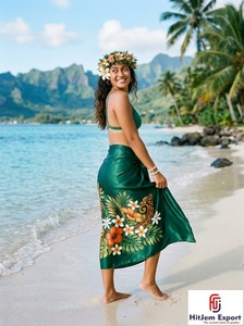 Pareo Sarong de Satén con Puntos Tejidos Personalizados, Ligero, para Playa y Resort, Fabricante y Proveedor OEM ODM para Niños - Product Image 4