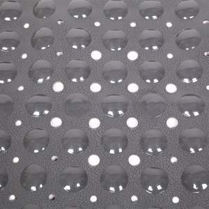 Tapis de bain antidérapant gris RT de 39 x 16 pouces avec ventouses et trous de drainage, tapis de douche pour salles de bain - Product Image 4