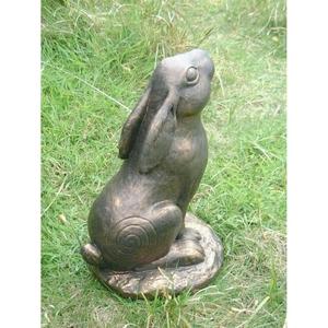 Hand Casted <b>Rabbit</b> Sculpture <b>Garden</b> Display Metal Crafts Bronze Finish Sitting <b>Rabbit</b> <b>Ornament</b> Easter Decoration - Product Image 6
