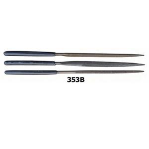 <b>File</b> needle (Set of 3 Pcs. - <b>Round</b>, Half <b>round</b>, Triangle) in black insulated handle jewellery tools - Product Image 2