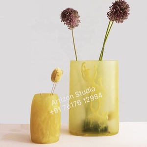 Vase en résine Aqua Swirl de qualité supérieure, écologique, imperméable, Art déco, artisanat moderne, vase de table, décoration intérieure, salon - Product Image 3