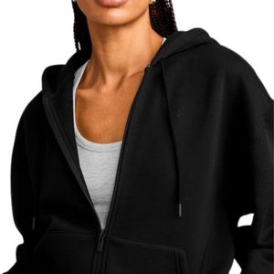 Sweat-shirt à capuche zippé en polaire douce pour femme, coupe décontractée et ample, à manches longues, vêtement chaud pour le froid - Product Image 5