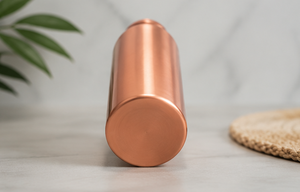 Botella de Agua de Cobre, Diseño Minimalista, Portátil, con Tapa, Hecha a Mano, Botella de Agua de Cobre Puro, a Prueba de Fugas, Bebida Saludable Ayurvédica - Product Image 3