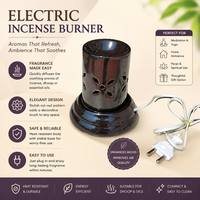 Diffuseur d'huiles essentielles électrique en céramique | Diffuseur d'arômes artisanal pour la maison, huiles essentielles, décoration de spa, cadeau, design haut de gamme