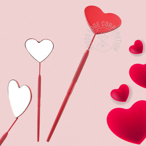 กระจกติดขนตาทรงหัวใจแบบมืออาชีพ ด้ามจับถอดได้ ดีไซน์ไม่ซ้ำใคร มีหลายสีให้เลือก รับทำโลโก้ อุปกรณ์ต่อขนตา - Product Image 1