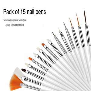 Set di 20 Nail Art Design pittura punteggiante disegno pennello pennello penna strumenti Gel UV Nail Brush - Product Image 5