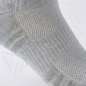 Gray Crew <b>Socks</b> Breathable Polyester Spandex <b>Running</b> Athletic <b>Socks</b> for Adults Summer Regular Style Solid Color Knitted - Product Image 5