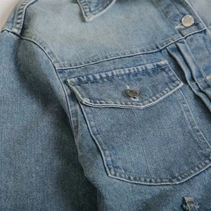 Light Wash Women's Denim <b>Jacket</b> Cropped Casual Vintage Style Button Front Trendy Ladies <b>Short</b> Denim <b>Jacket</b> Relaxed Fit Fashion - Product Image 5
